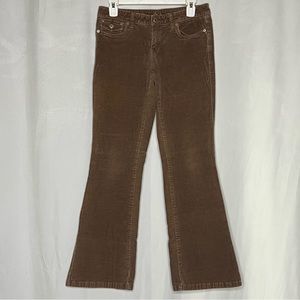 Arizona Jean Co. Brown Corduroy Bootcut Pants Low Rise 90s Vintage Butt Pockets